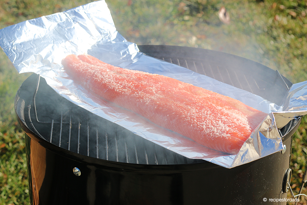 Smoked salmon on a Weber Smoker