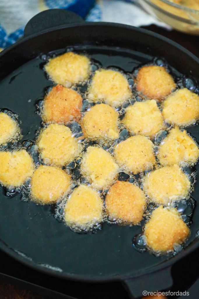 Hush Puppies Frying