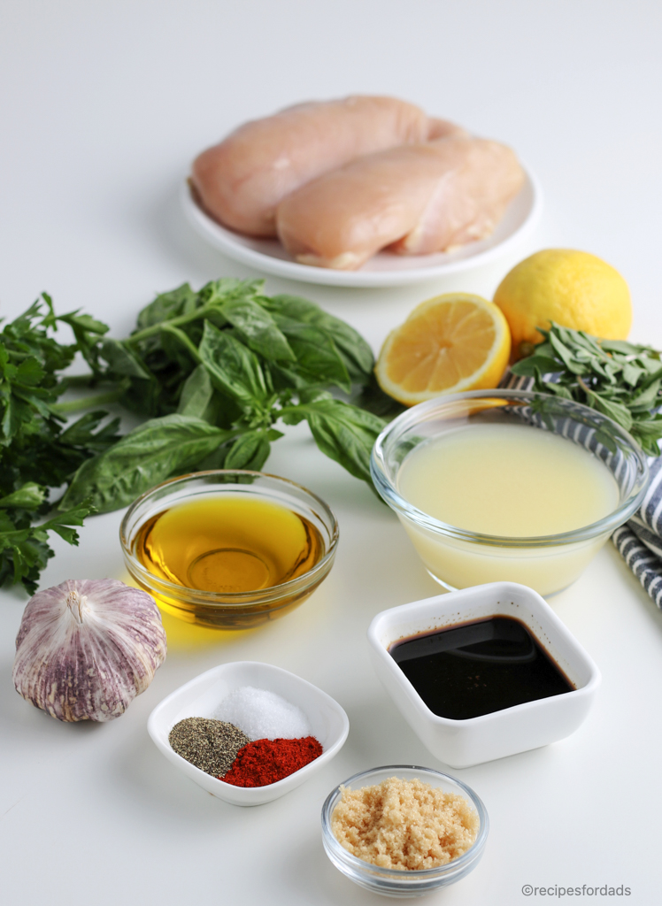 Ingredients for Chicken Breast Marinade