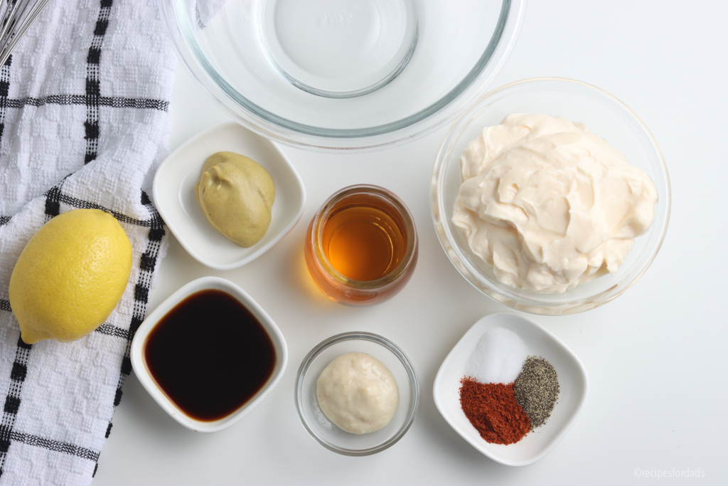 White BBQ Sauce ingredients.