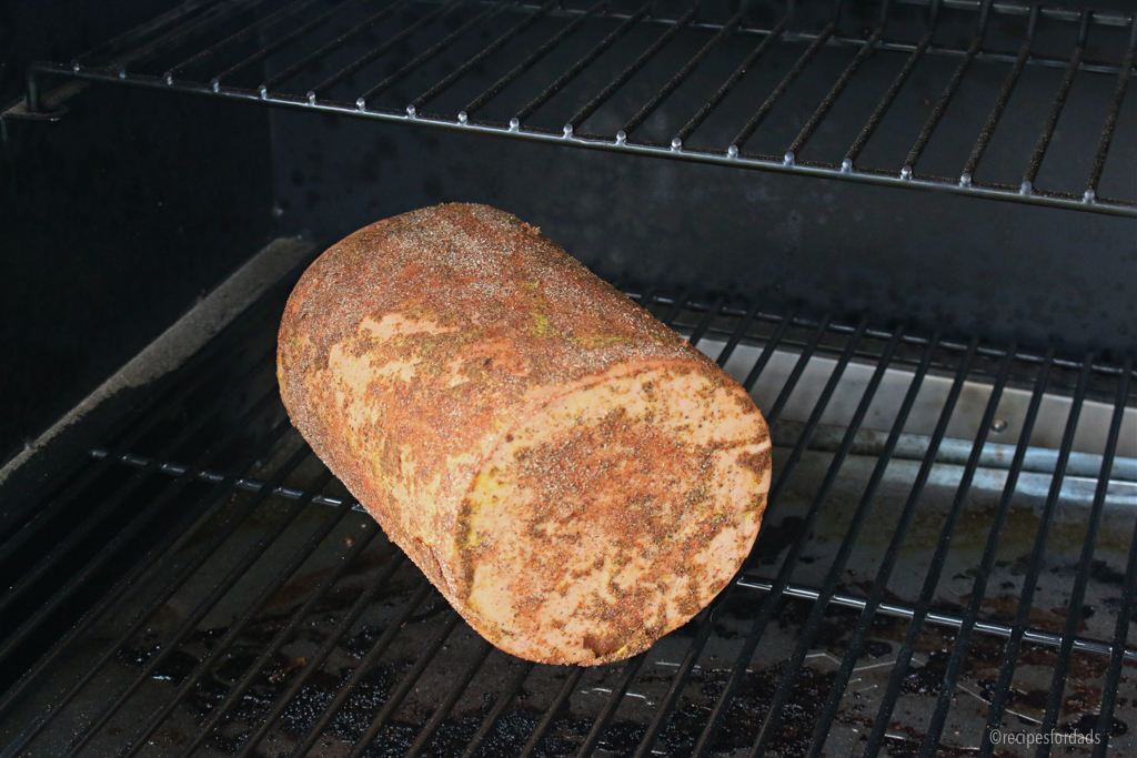 Bologna on smoker.