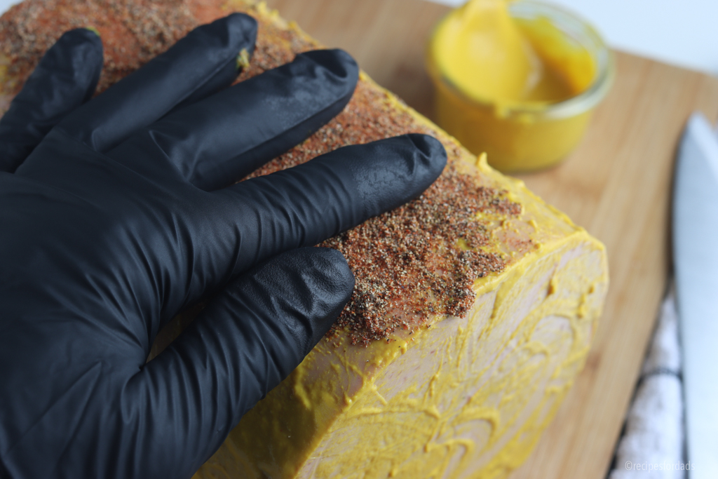 Bologna covered in spices.