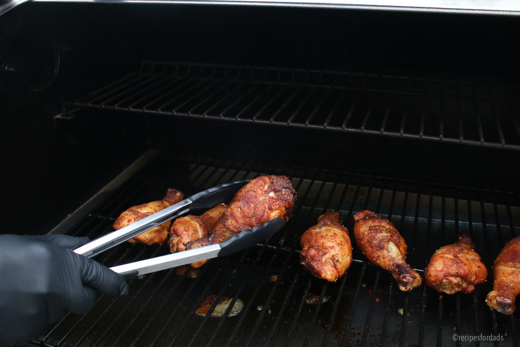 Drumsticks on the smoker