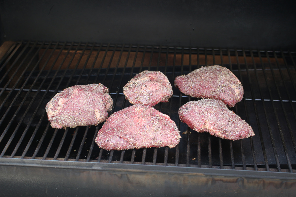 beef cheeks on Traeger smoker