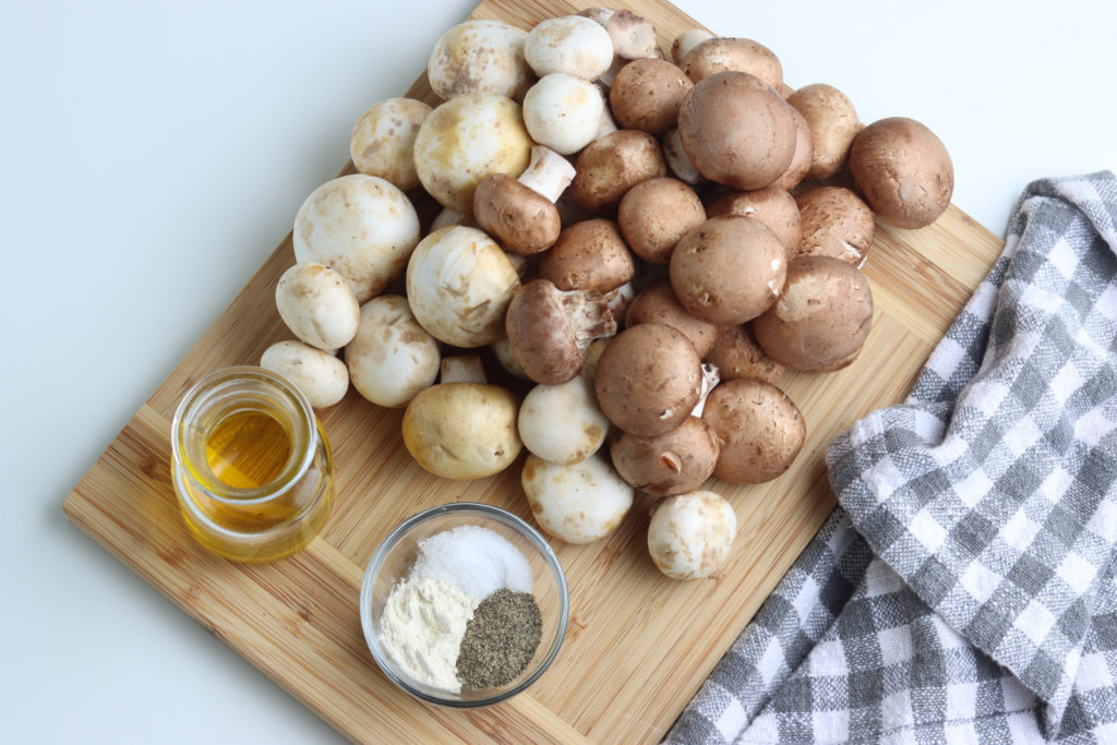 ingredients for smoked mushrooms