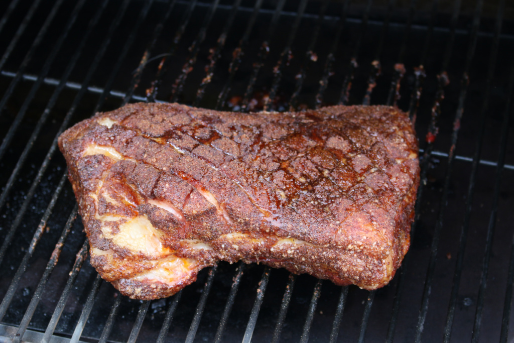 pork belly on smoker