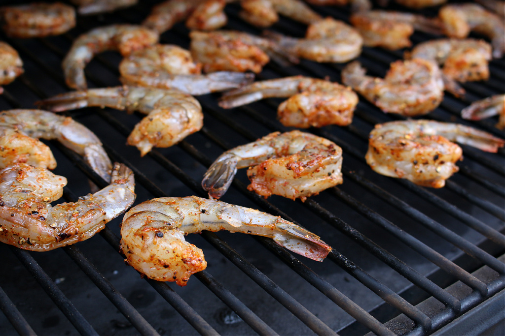shrimp on Traeger smoker