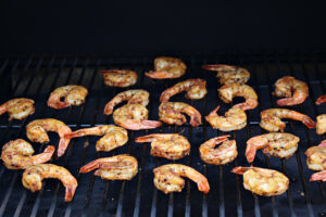 shrimp on Traeger smoker