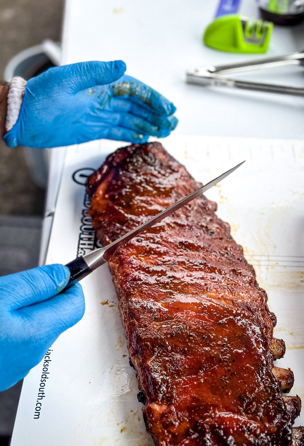 rib turn in for ga bbq association competition